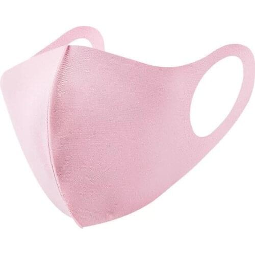 Pink Ice Silk Mask Adult Reusable Windproof Breathable Fashion Designer Mask Mascarillas Cubrebocas Masque Halloween Cosplay