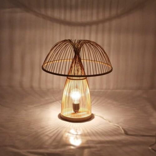 Modern LED Table Lights Bamboo Desk Lamp Modern Led Table Lamp Wood Reading Bedroom Study Luminaria Home Table Lighting AL016