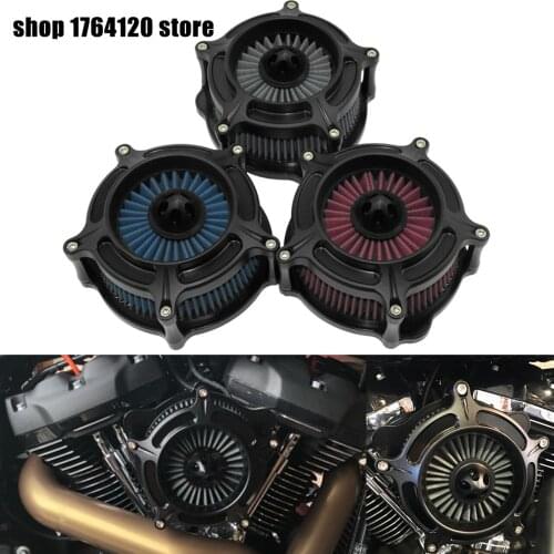Motorcycle Turbine Spike Air Cleaner Inflow Filter For Harley Sportster 883 1200 XL 48 72 2004-2019