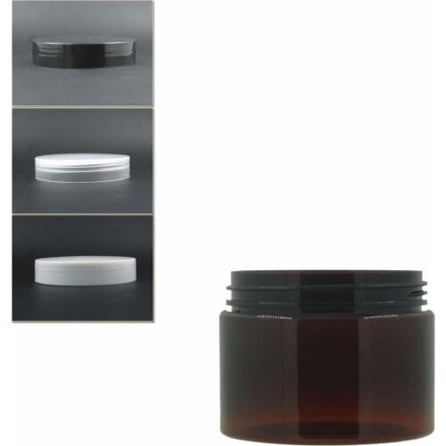 12pcs/Lot 150ml Amber Round Pet Jar With White/Transparent Plastic Cap W/Pe Liner , Jar,Cosmetic Jar,Plastic Container,Bottle