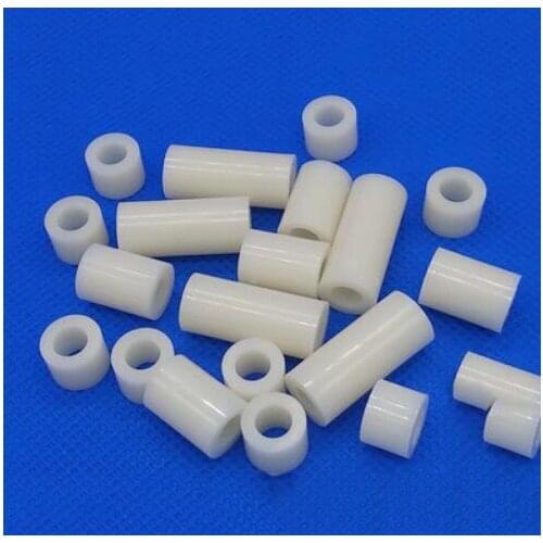 200pcs M6 ABS gasket 9mm OD circle plastic column hollow pillar washer nylon casing spacer column insulating plastic 3mm-28mm L