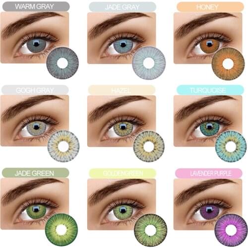 2021 New Arrival 5Tones Color Contact Lenses For Eyes NEWYORKPRO Series Hotsale Contact Lense 100% Cover Deep Eyes Fast Shipping