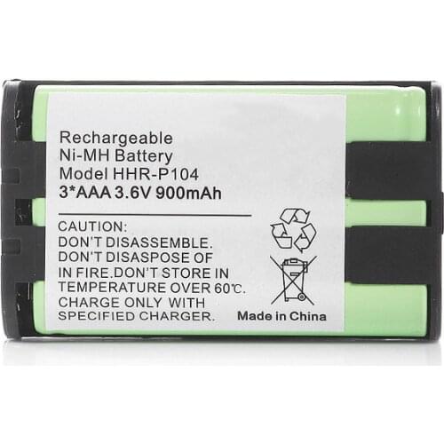 1piece 3.6V 900mah Home Phone Battery For Panasonic HHR-P104 HHR-P104A/1B HHRP104 Type 29 3*AAA NiMH 3.6V Rechargeable Battery
