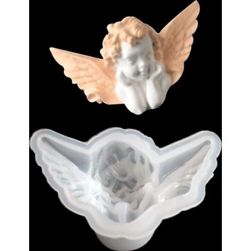 Aouke Angel Fondant cake Decorating Molds Cake Silicone Mold Sugarpaste Candy Chocolate Cupcake Gumpaste Clay Mould Cake Tool