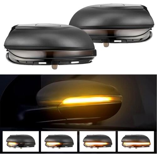 Dynamic Turn Signal LED Side Wing Rearview Mirror Indicator Blinker Repeater Light Lamp For VW GOLF 6 MK6 GTI R32 08-14 Touran