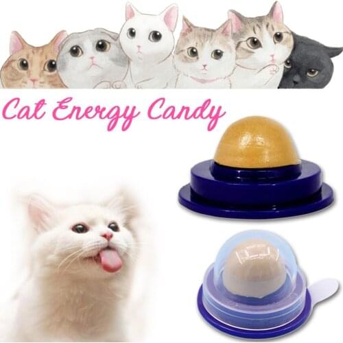 Cat Food Cat Vitamin Mint Rounded Toy Health Cat Solid Energy Candy Pet Toy Ball Snack Nontoxic Kitten Licking Snack