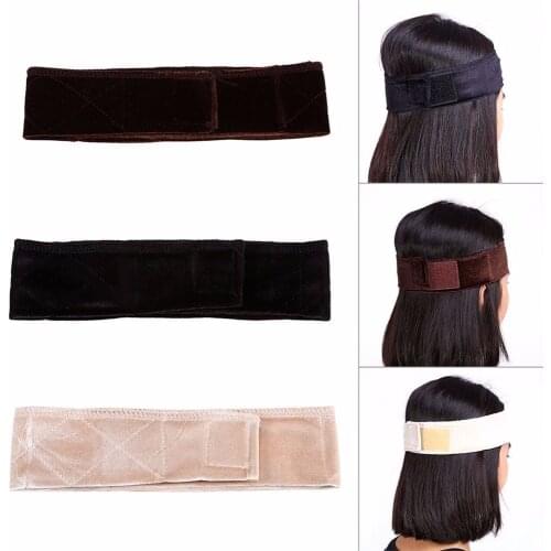 Flexible Velvet Wig Grip Scarf Headband Scarf Hair HeadBand Wiggery Accessories non-slip wig grip band for holding your wig hat