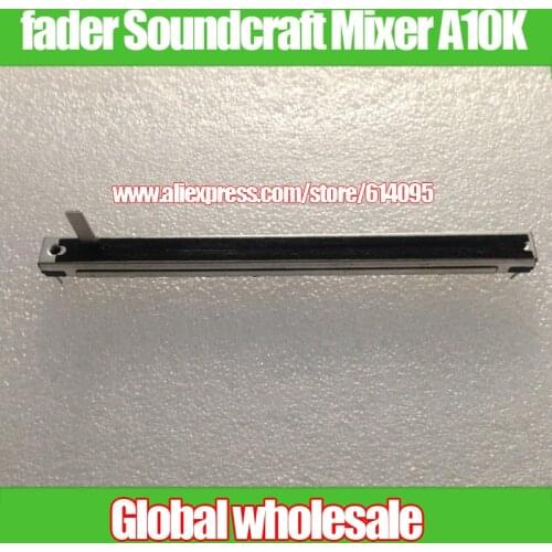 2pcs 128mm Soundcraft Mixer SC1008G Small Straight Slide Potentiometer A10K / Double Fader Handle Length 15MMC