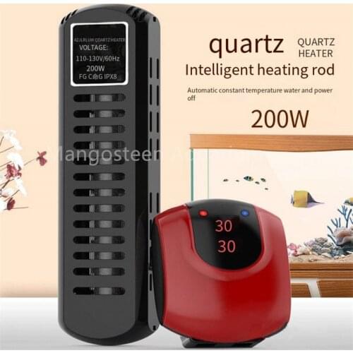 110V Aquarium Heater Submersible Fish Tank LCD Display Smart PTC Thermostat Adjustable Constant Temperature Water Heating Rod