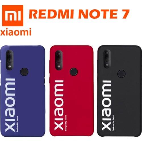 Original Xiaomi Redmi Note 7 Case Silky Soft-Touch Hard PC Top quality design Finish Back Protective Cover redmi Note7 Pro