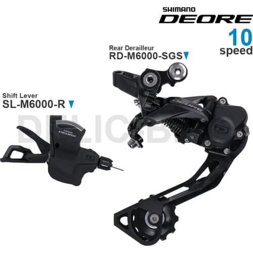 SHIMANO DEORE M6000 10v groupset 10-speed Shifter+M6000 rear derailleur for MTB bike bicycle Original parts