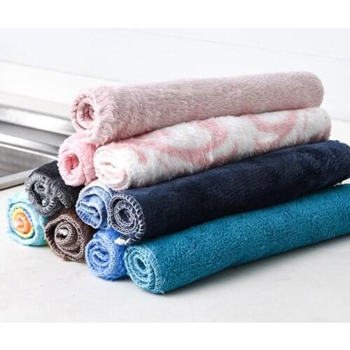 Plush Microfiber cloth household cleaning cloth better than cotton kitchen towels micro fiber towel kitchen towel thick
