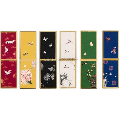 Empty Lipstick Tube 12.1mm Yellow Flower Bird Lipstick Container Magnetic Buckle Lip Balm Tube Chinese Style Lip Balm Tube 30pcs