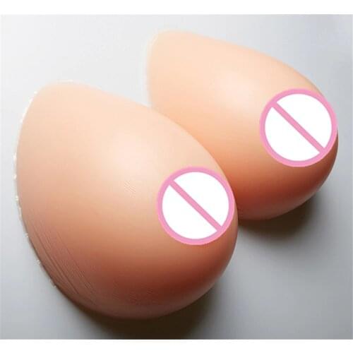 Crossdress Boobs 1800/Pair Realistic Silicone Breast Forms F Cup Transvestite Boobs Cosplay Prosthesis