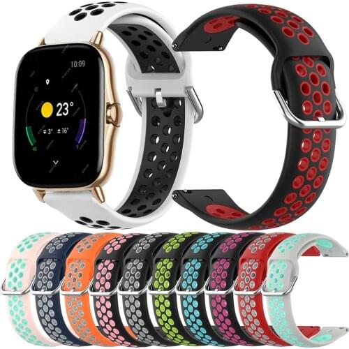 Essidi 20mm Soft Band Correa For Xiaomi Huami Amazfit Bip S Lite Pop Bracelet Wrist Strap Loop For GTS GTS 2 2e Mini GTR 42mm