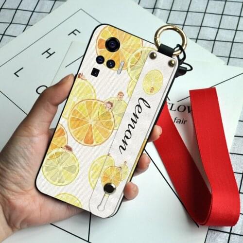 Wrist Strap Case For Vivo X21 UD X21i X27 X30 X50 Pro Plus X60 Neck Lanyard Back Cover For Vivo Nex S 3 5G