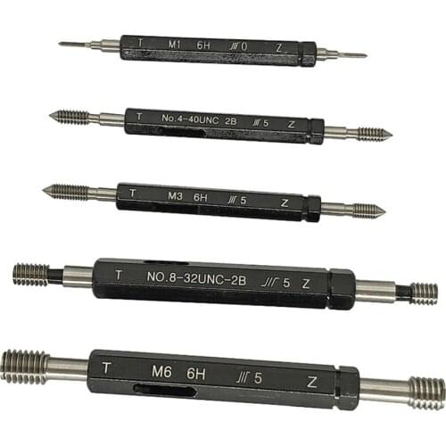 Thread Plug Gauge Precision Internal Screw Gage Fine Pitch Thread Test Tool HY110-1