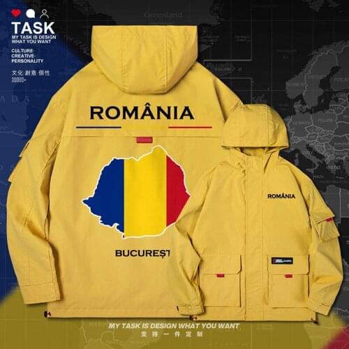 Romania Romanian ROU men jacket hooded map nation flag top coat printed for men chaquetas hombre jackets mens clothes autumn