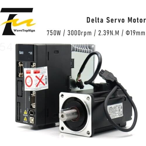 Delta 750W Servo Driver ASD-A2-0721-E+ECMA-C10807RS 750W 220V 3000rpm 2.39N.M 3M Cable