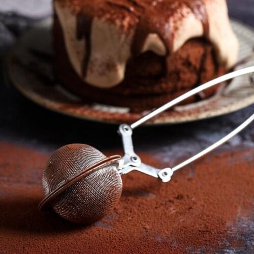 1PCS Stainless Steel Tea Infuser Sphere Mesh Tea Strainer Coffee Herb Spice Filter Diffuser Handle Tea Ball Kitchen Accessories