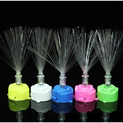 Store Discount！Colorful Changing LED Fiber Optic Home Decor Stand Lamp Light Garden Wholesale P4Q4