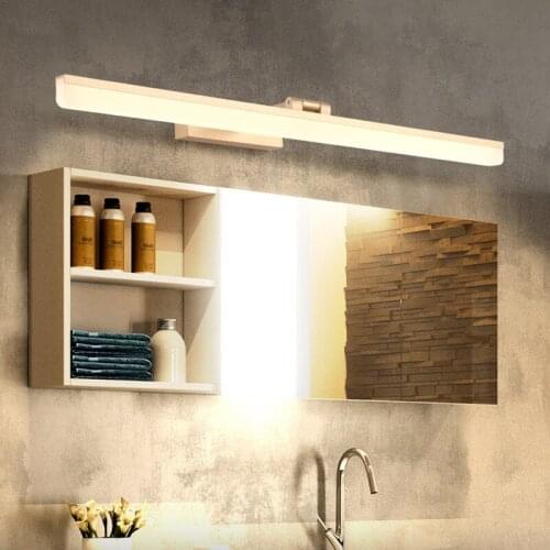 Modern Design LED Wall Lamp Nordic Bathroom Mirror Front Light Waterproof Washroom Bedroom Makeup Wall Light Home Dresser Lamp