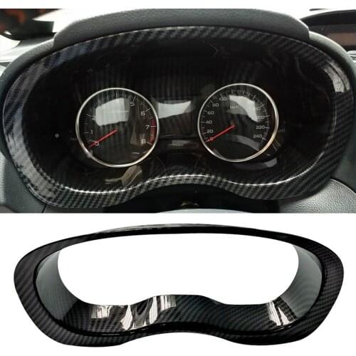Car Styling Dash Board Instrument Panel Dial Dashboard Trim Cover Frame ABS Carbon Fiber Look for Subaru XV 2012 2013 2014-2016