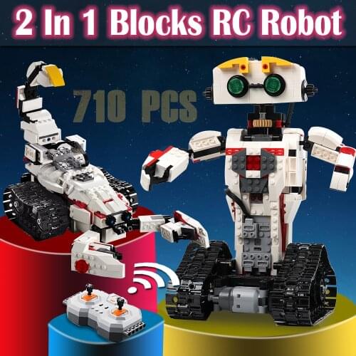 Technic rc robot blocks toys building blocks bricks kids toys for children boys educational toys diy kit set