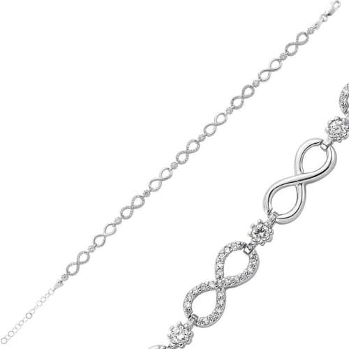 Tevuli 925 Sterling Silver Infinity Ladies Bracelet