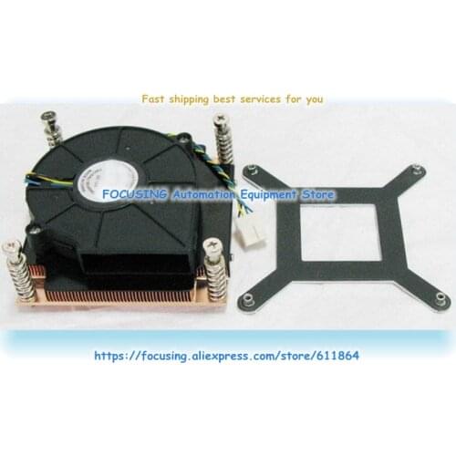 1U1366 Pure Copper Fan 1UCPU Heat Sink, 1366 Pin 1U Server Dedicated CPU Radiator 1U Fan