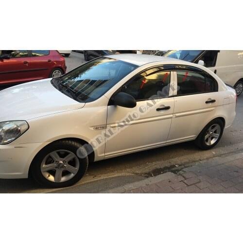 For HYUNDAI ACCENT ERA Rain Wind Deflector 2006-2013 Sunshade Curtains Car Windshield Auto Accessory Universal Spilitter Mud