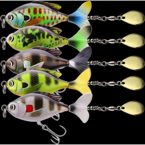 WALK FISH 16.9g Propeller Fishing Lure Vibration Plastic Bass Carp Spoon Topwater Hard Vib Fishing Bait Diving Fishing Bait