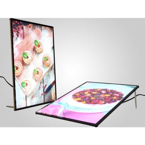 A4 thin lighting boxes small light box led slim crystal light box
