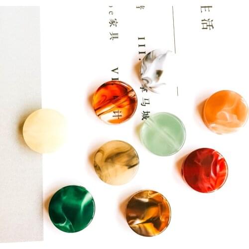 ZEROUP Multicolors Round Beads Bracelet Eardrop Pendant Accessories Necklace Charms Jewelry Components Diy Material 15mm 20pcs