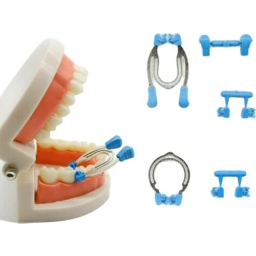 Cesoon 1Set Dental Sectional Contoured Metal Clips Sectional Matrix Rings Dentist Tools