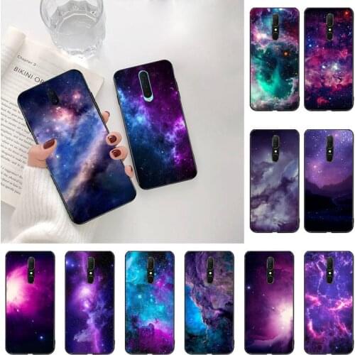 Space for galaxy universe Star Dark Soft Phone Cover For Oppo A5 A9 2020 A5S Reno2 z Renoace 3pro Realme5Pro