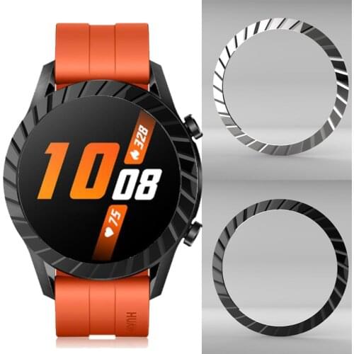 For Huawei Watch GT 2 46mm Bezel Ring Styling Frame Case Cover Protection For Galaxy Watch 46mm Gear S3 Stainless Steel Bezel #G
