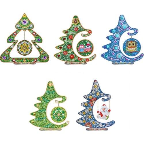 DIY Diamond Painting Christmas for Home Decor Crystal Diamond Mosaic Diamond Art Desktop Ornament Xmas Gift New Year Decor