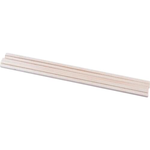 10pcs 5*5*250mm Square Balsa Wood Stick Strip Craft Airplane Boat Models DIY