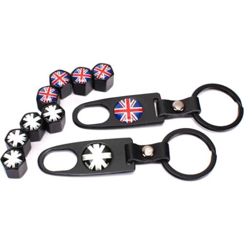 MOTOBOTS 50Set Cool Black Car tire wheel steam valve cap 4pcs+wrench keychain For Mixed LOGO #FD-3749