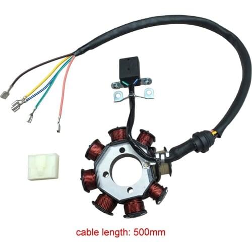Motorcycle 8 Pole Ignition Coil Magneto Stator Fit For 125cc 150cc 250CC Quad ATV Zongshen Pit Dirt Bike Go Kart Scooter