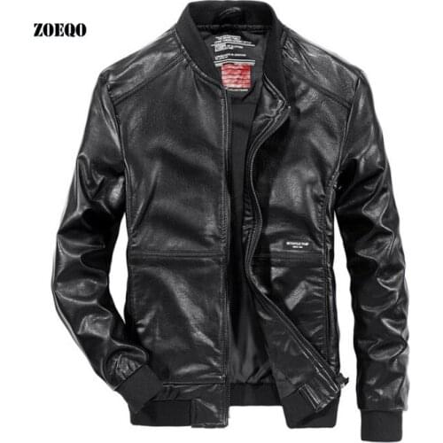 Men Leather Suede Jacket Fashion Autumn Motorcycle PU Motorcycle Leather Jackets male fur coat Jaqueta De Couro Masculina