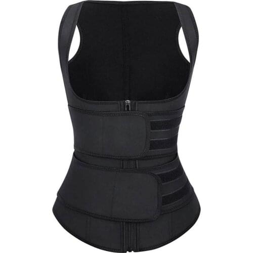 Neoprene Shaper Waist Trainer Double Waist Corset Sweat Slimming Belt for Women Weight Loss Compression Trimmer Workout Fitness