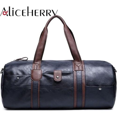 New 2018 Casual Vintage Handbags PU Leather Men Cross body Bags Fashion Mens Traveling Tote Weekender Bags