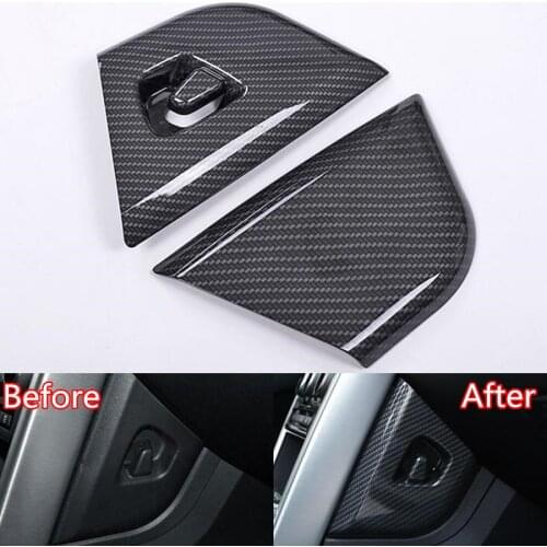 Fit For Land Rover Discovery Sport 2015-2017 Car Central Dashboard Side Car-covers Trim Styling Sticker ABS Carbon Fiber Black