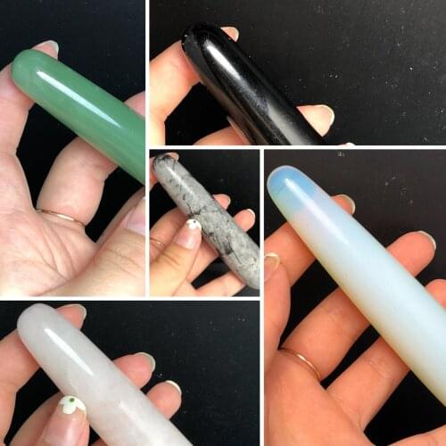 Multi-color crystal massage stick facial care pleasure point stick reiki stone treatment of female body massage kegel movement