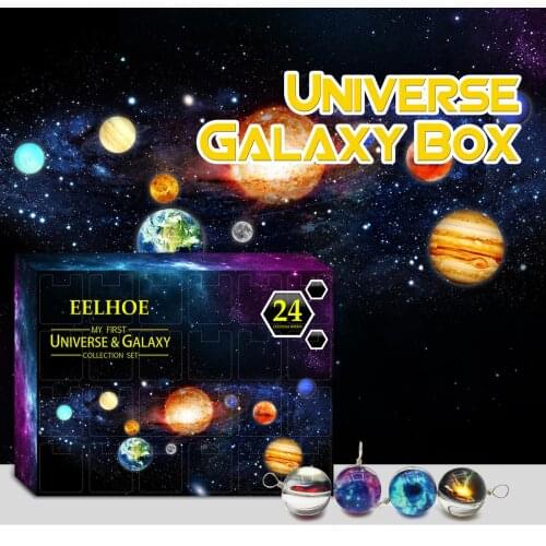 Christmas Countdown Calendar Universe Galaxy Gift Boxes Kids High-quality Educational Toys Merry Christmas Gifts navidad FN50