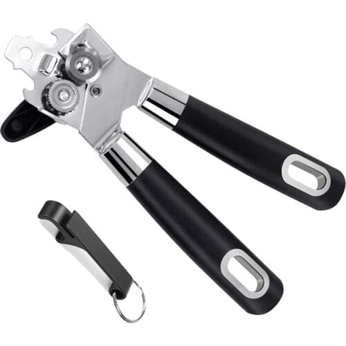 Manual Can Opener,Opener Smooth Edge,Tin Openers,Heavy Duty Jar Opener,Stainless Steel Can Opener(with 1 Mini Opener)