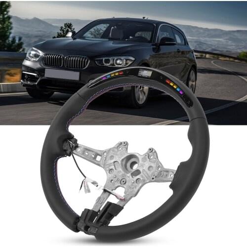 For M Performance Nappa Leather LED Race Digital Display Steering Wheel For BMW M3 F80 M4 M2 F20 F22 F30 F32 M Sport 2013-2020