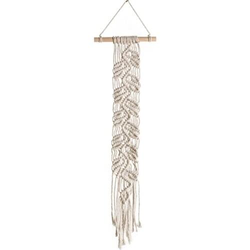 Nordic Macrame Hand Woven Tapestry Boho Wall Hanging Room Ornaments Crafts Geometric Art Living Room Home Backdrop Decor